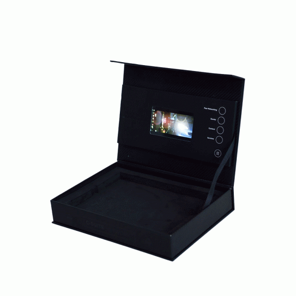 4.3 inch LCD Screen Video Gift Box for gift packaging 512MB Memory ODM