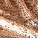 JDW 200GSM Shiny Shimmer Metal Sequin Fabric 0.5mm Thickness