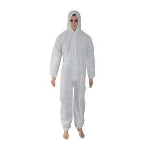 Wholesale Anti Virus Disposable Coverall Suit With Hood Antistatic Alcohol Resistant from china suppliers