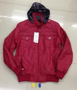 Wholesale 916 Men's pu fashion jacket coat stock from china suppliers