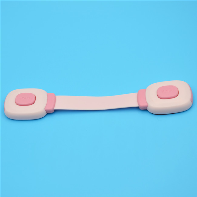 3 Colors Child Safety Lever Door Locks Double Push Buttons For Baby Proofing