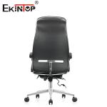 Contemporary 360 Swivel Black Leather Chair For Office Furniture
