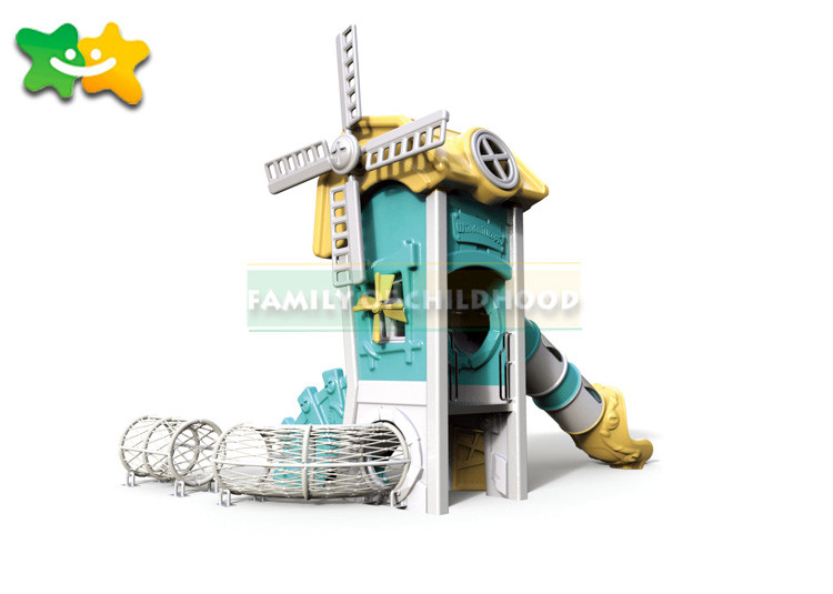 Jungle Style Outdoor Swing Slide Trampoline Jump Park Environmental Protection Long Service Life