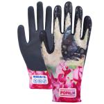 Butterfly Digital Print Garden Work Gloves With Tpr Impact Protection And
