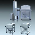 SUS304 ,316L pharma lift used by solid dosage production line ,bin mixer