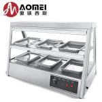 Table Top Electric Heated 2 Layer 6 Tray Stainless Steel Food Display Warmer