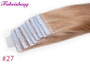 Wholesale 100 % Unprocessed Raw Wavy Tape In Hair Extensions Double Sewed Weft from china suppliers