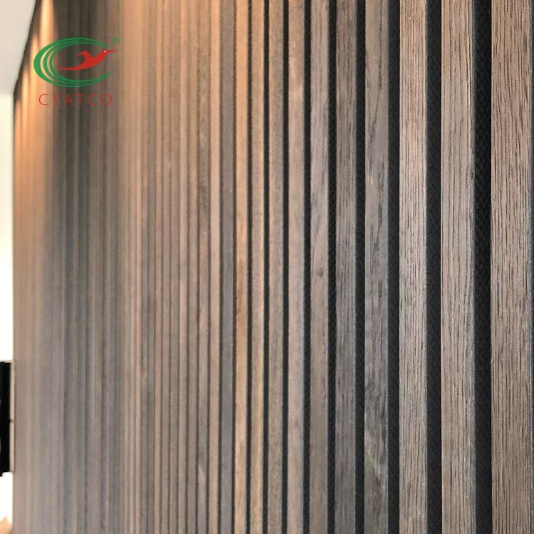 Sound Absorbing Acoustic Wood Ceiling Panels Fireproof Harmless