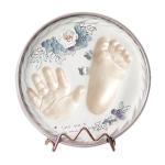 Modern Style Newborn Baby Keepsake Tin Kit For Kids Hand / Footprint Mental