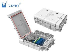 Wholesale Nap 24 FTTU Fiber Optic Cable Termination Box ABS Plastic Material 2 Entry Port from china suppliers