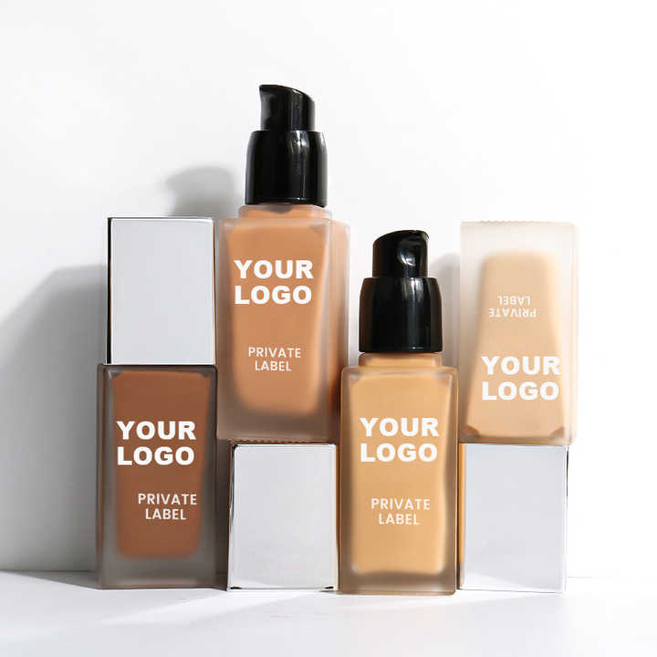 Custom Logo Low Moq Mineral Collagen Serum Full Coverage Dewy Foundation Face Liquid Makeup Vegan Foundation for Black Women