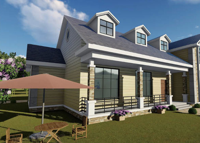 Galvanized Steel Frame Sandwich Panel Prefab Light Steel Frame House Kits
