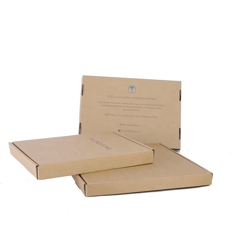 Black Matte Lamination Paper Corrugated Shipping Box For Clothing From Recycle