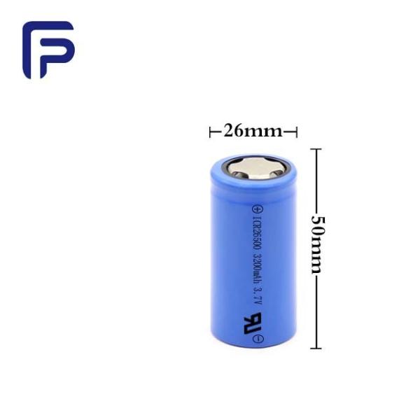 Outdoor 26500 Rechargeable Li Ion Battery 3.7V 3200mAh For Solar Street Lights