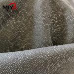 PES Double Dot Shrink Resistant Woven Fusible Interlining Fabric White Black