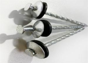 Wholesale Standrad Size Galvanized Roofing Nail With Washer , Umbrella Head Nails from china suppliers