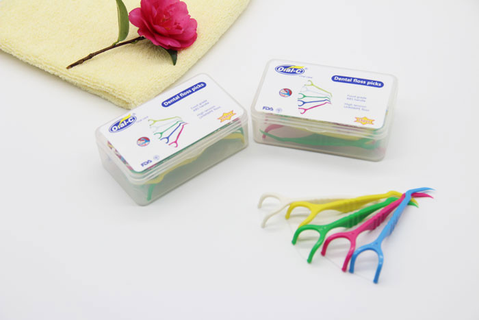 16 Pcs Pack Dental Floss Picks Toothpicks , Stick Oral Clean Care Flosser Sword
