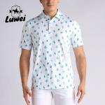 Spring Sublimated Embroidery Polo Shirts Polyester Formal Short Sleeve