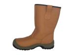 Tan Polo Waterproof Leather Winter Boots , Water Repellent High Cut Work Boots
