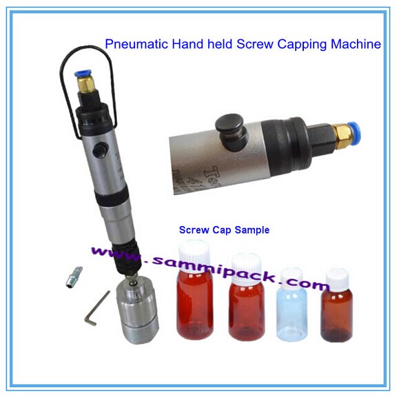 Handheld Pneumatic Capping Machine for Screw Caps Suitable for Different Cap Sizes