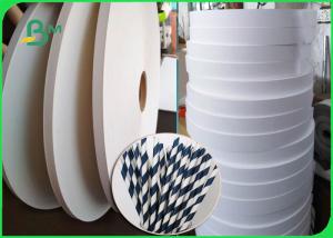 Wholesale 14mm 15mm 60gsm White Kraft Paper For Paper Straws Narrower Roll from china suppliers