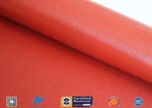 Wholesale 1mm Bright Red Silicone Coated Fiberglass Cloth For Thermal Insulation Jacket from china suppliers