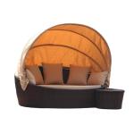 Outdoor recliner garden PE rattan sofa outdoor beach recliner balcony swimming