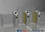 IC / ID Identification Sliding Barrier Turnstiles Stainless Steel DC Servo Motor