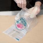 Seafood Clear Plastic Storage Bags , Clear Plastic Food Bags 7" X 4" X 14"