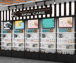 Wholesale Cold Rolled Steel Cosmetic Display Cabinet / Retail Makeup Display Stand from china suppliers