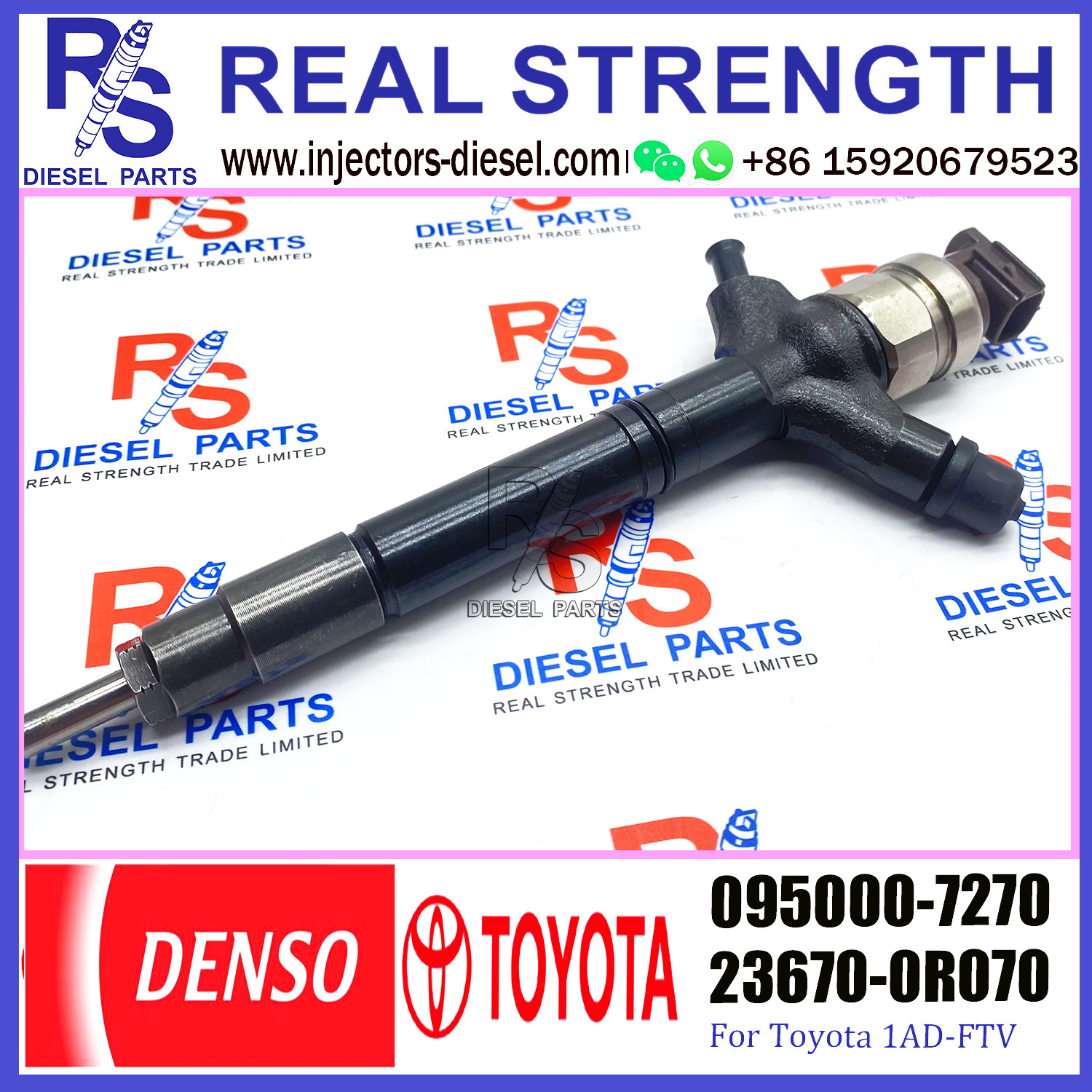 Common Rail Fuel Injector 095000-7640 095000-7630 095000-7280 095000-7270 for TOYOTA 23670-0R170 23670-09290