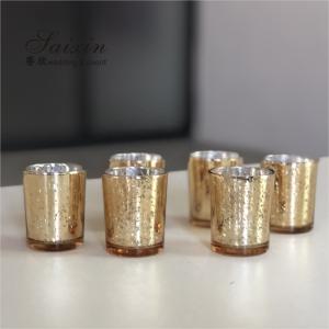 Wholesale Decorating Votive Candle Holders For Wedding Event Small Glass Cup Glitter Personalized from china suppliers
