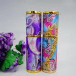 glass perfume bottle recycled glass bottles black blue red pink green cap