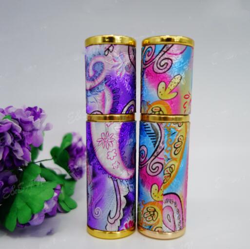 glass perfume bottle recycled glass bottles black blue red pink green cap