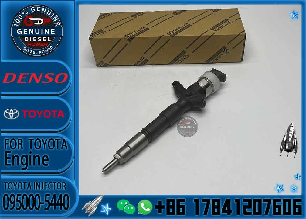 Genuine New Diesel Common Rail Fuel Injector 095000-5440 236700L020 23670-0L020 For TOYOTA Hilux 1KD FTV