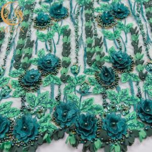 Wholesale Delicate Water Soluble Floral Lace Fabric Embroidery Lace Material For Wedding Dress from china suppliers