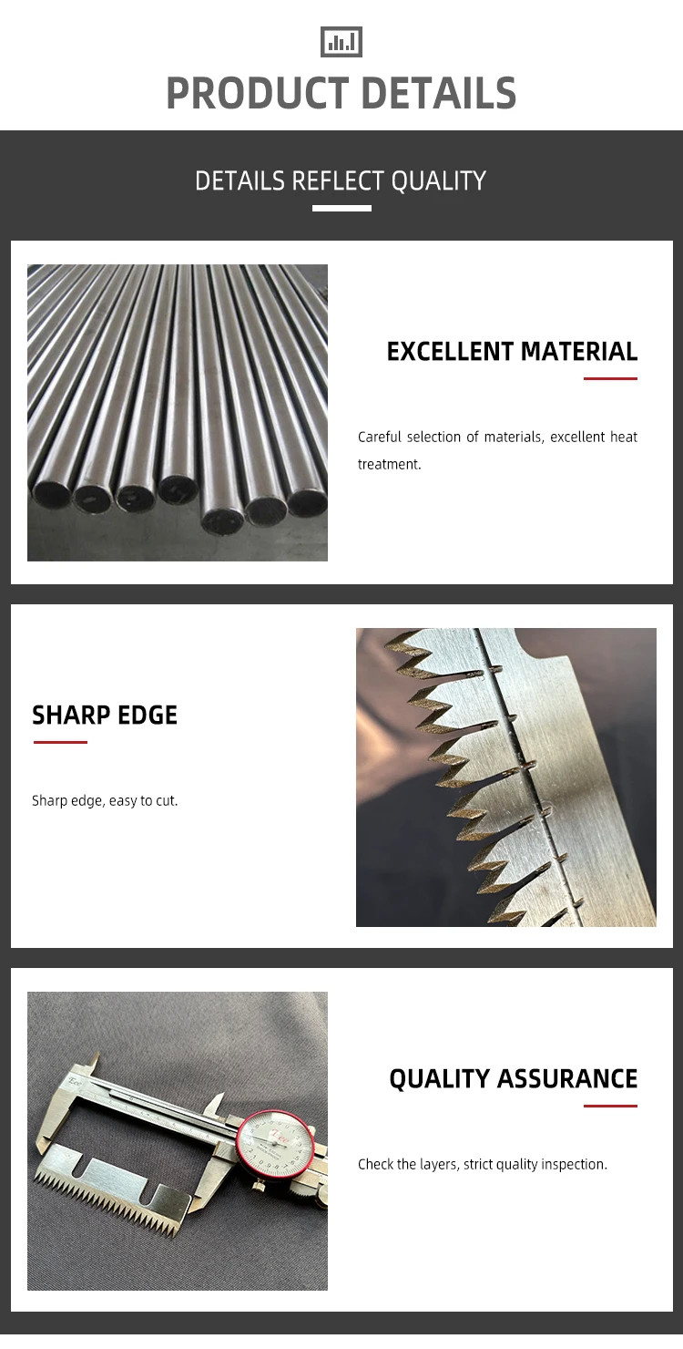 Customized Metal Cutting Blade Automatic Packing Machine Cutting Blade