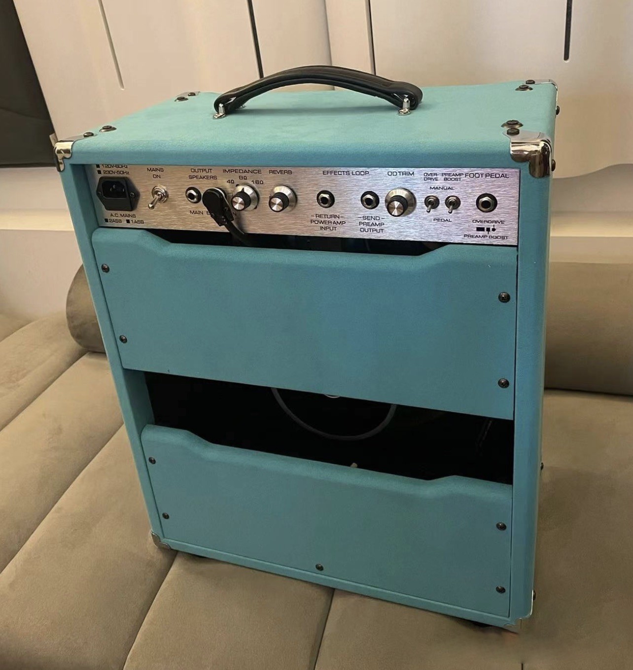 Custom Grand Handwired Overdrive Reverb 20 Watt 1x12 Combo Purple Suede 2 X EL84 3 X 12ax7 JJ Tubes