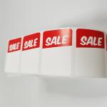 BOPP Marketing Custom Retail Stickers CMYK Print Permanent Promotional Labels