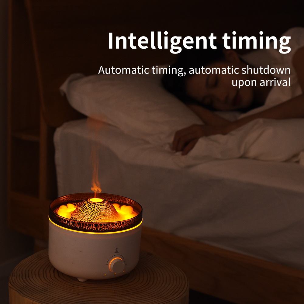 HOMEFISH 36db-45db Essential Oil Diffusers Flame Air Diffuser 560ml