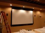 16:9 120" Cinema Tab Tensioned Motorized Screen Aluminum Housing