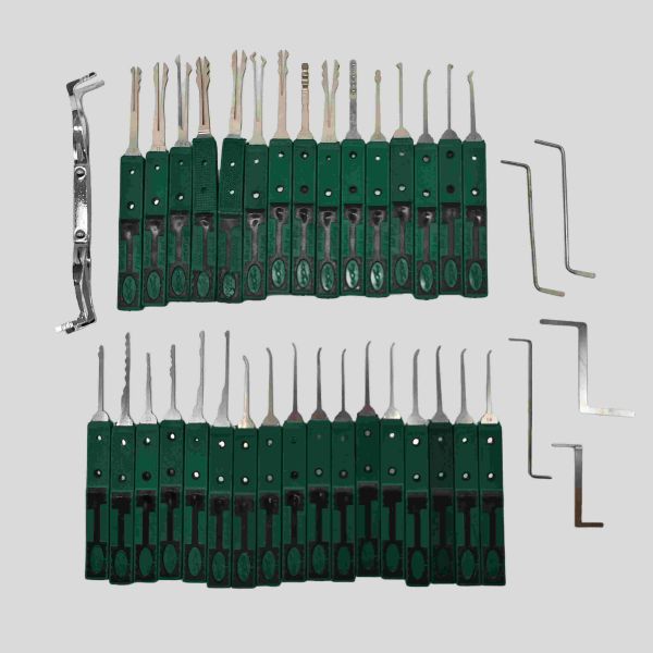 38pcs Locksmithing Tools Locksmith Door Lock Pick Set Portable