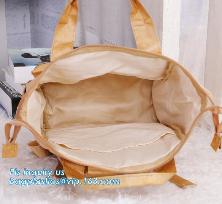 Cheap Lightweight Cheap Brown Custom Made Print Logo Water-proof Tyvek Paper Tote Shopping Bageco reusable promotion gif