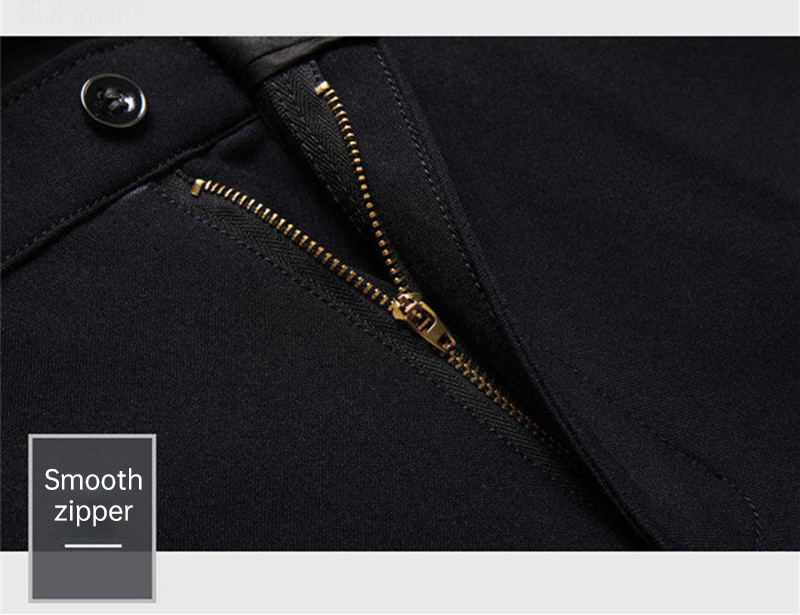 Men's Mid Waist Khaki Pleated Formal Trousers in 100% Linen and British Office Style