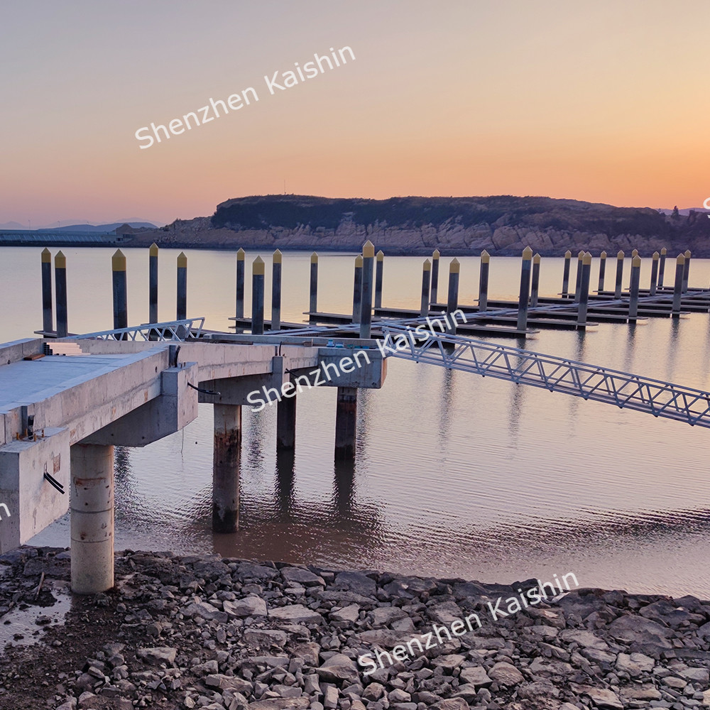 Pontoon Aluminum Boat Floating Platform Bridge Modular For Jetty