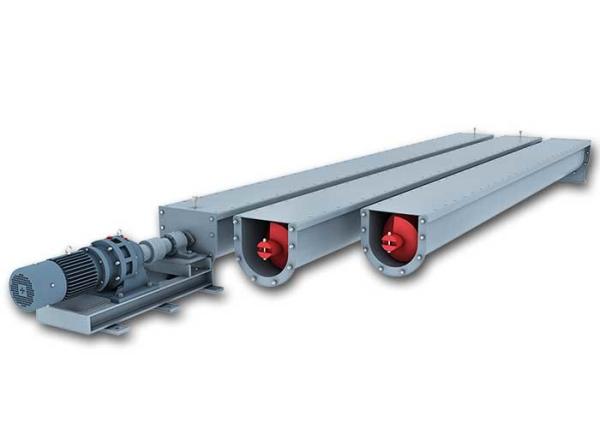 Inclined Flexible Auger Conveyor Continuous Transportation Equipment Smiple