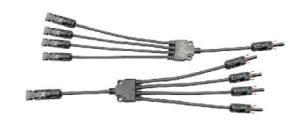 Wholesale 4 To 1 Solar Y Branch Connectors Tinned Copper PV004-4T1 Standard IEC 62852:2014/CE from china suppliers