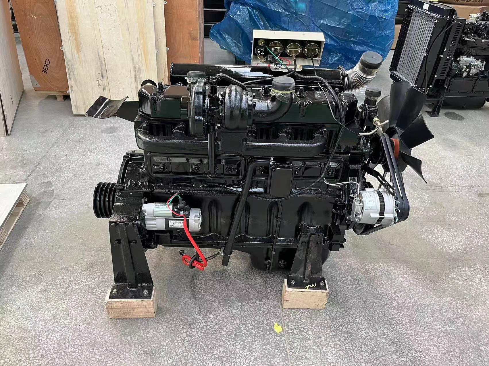 630 Kangte Ricardo R6105AZLD Water Cooled Engine with 56kw/1500rpm Rated Power
