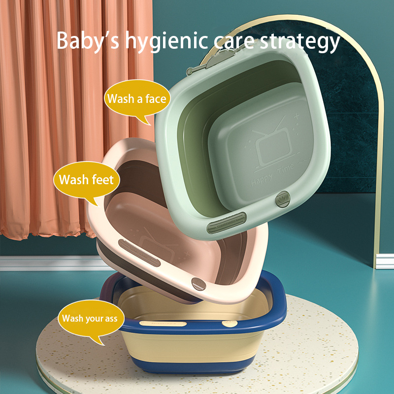 29.4*30.6cm Baby Collapsible Wash Basin Sink OEM/ODM Acceptable