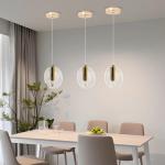 Circular Acrylic Modern LED Chandelier Creative Interior Home Attic Bedroom